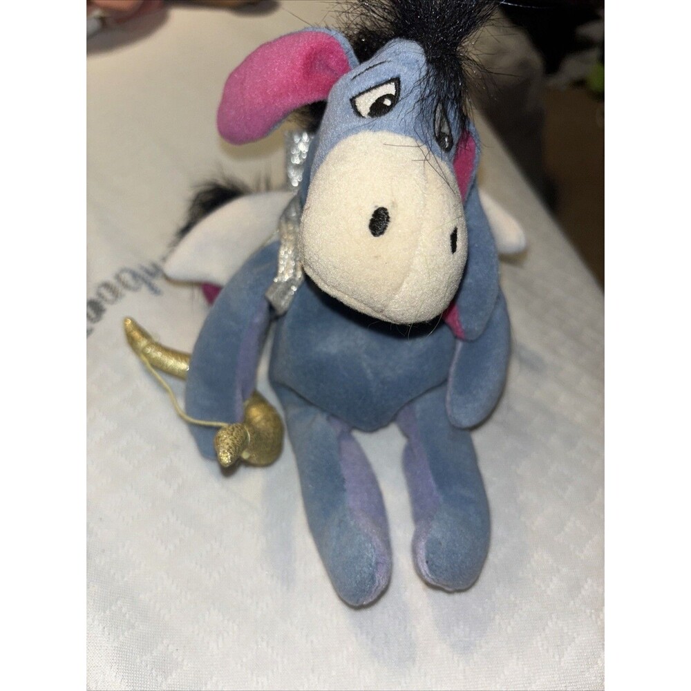 Cupid Eeyore 7" Beanie Plush Walt Disney World Stuffed Toy Vintage See Pics!